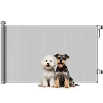 PawHut Barrera para Perro 146x9x86.5 cm Gris - 1 Article - PawHut - Comparador de precios