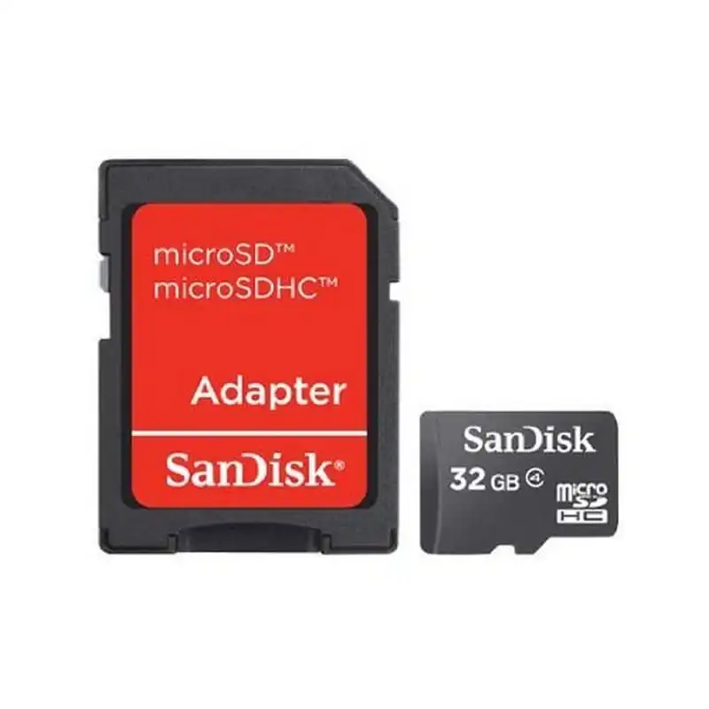 SanDisk MicroSDHC 32GB Clase 4 + Adaptador SD