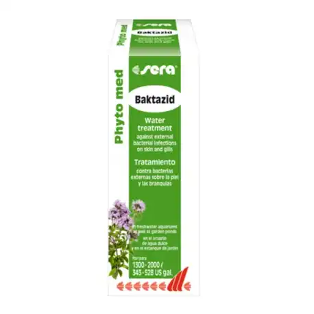 Sera Baktazid Phyto Med Acondicionador de Acuarios a Base de Plantas, 30 ml - Sera - Comparador de precios