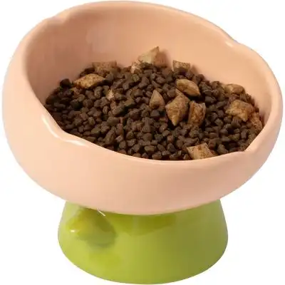 UAMLY Comedero elevado para gatos con forma de tulipán - naranja - Uamly - Comparador de precios