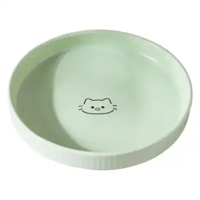 UAMLY Comedero redondo para gatos, ancho y poco profundo - Verde - Uamly - Comparador de precios