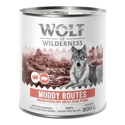 Wolf of Wilderness Expedition Senior 6 x 800 g - Muddy Routes - Ave con cerdo - Wolf of Wilderness - Comparador de precios