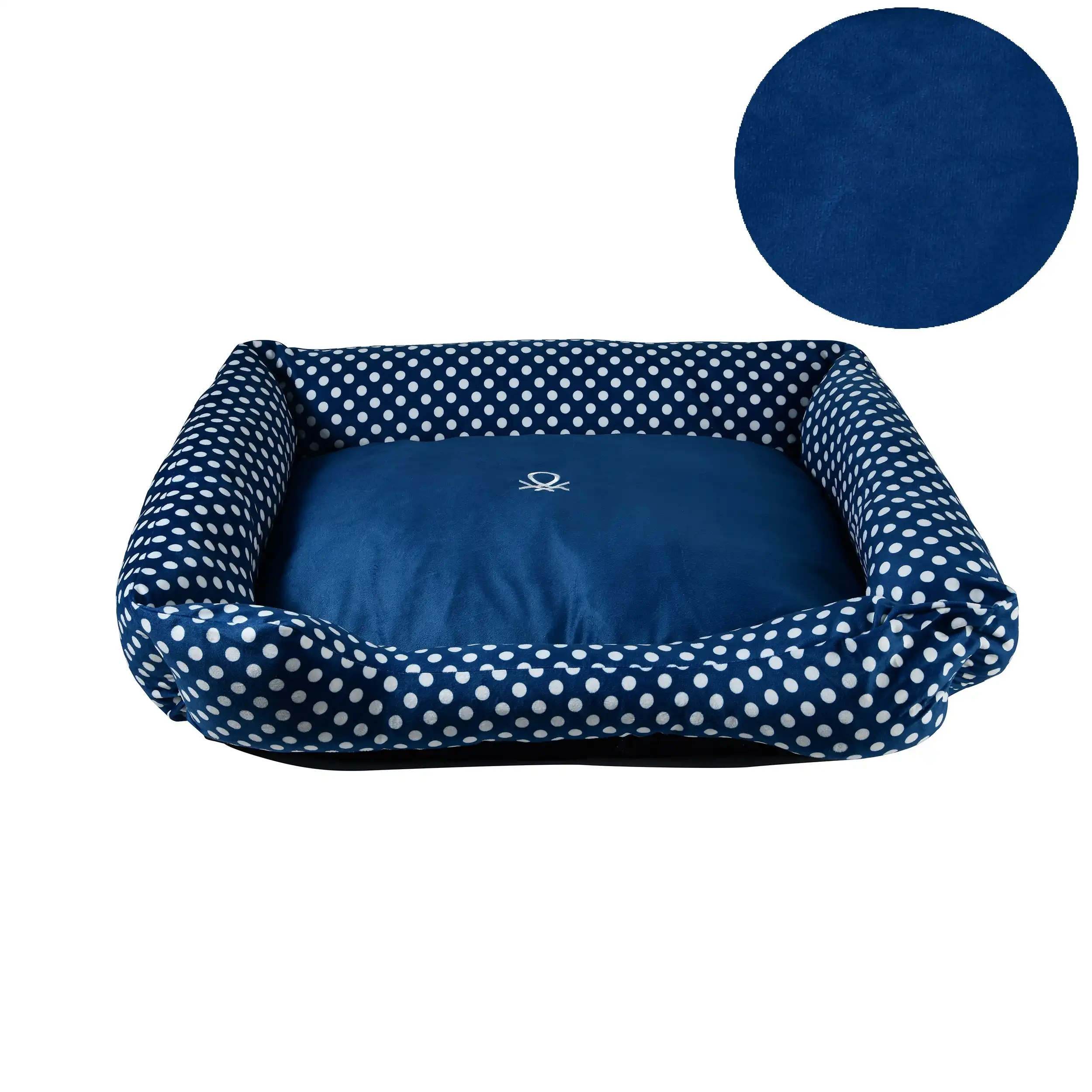 Benetton Cuna azul lunares para perros - XL-85X70CM - Benetton - Comparador de precios