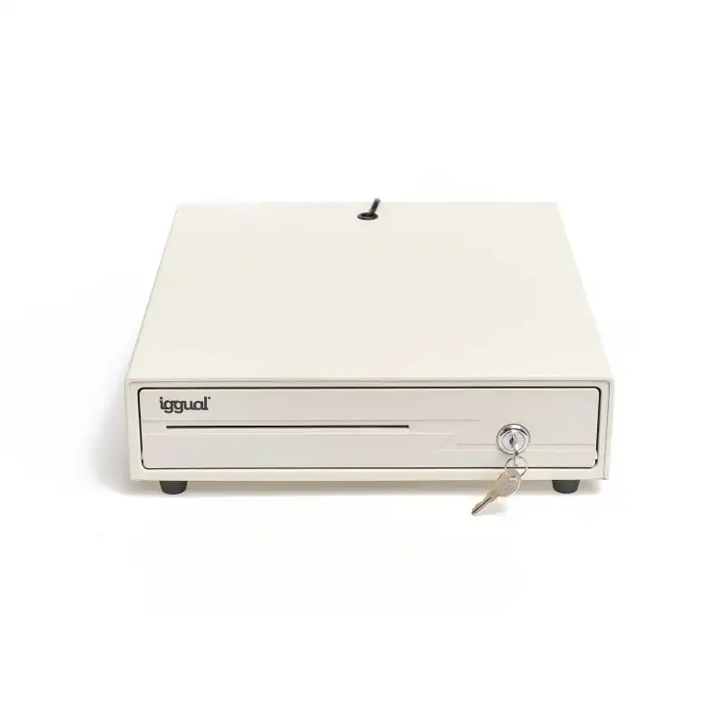 Iggual IRON-10W Cajón Portamonedas 38cm 4+6 Blanco