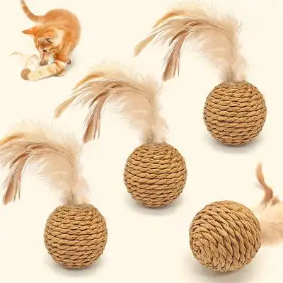 IntiMeg  para gatos con forma de bola de sisal - piezas - IntiMeg - Comparador de precios