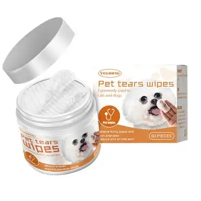 IntiMeg Toallitas húmedas para los ojos de gatos y perros - Una pieza - 60 piezas - IntiMeg - Comparador de precios