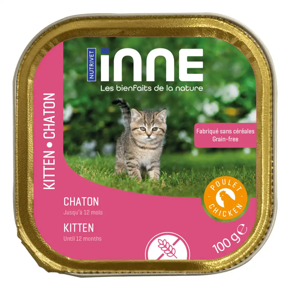 Nutrivet Inne Kitten con pollo - 16 x 100 g