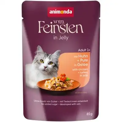 Pack ahorro de Animonda Vom Feinsten Adult Rafinesse en gelatina 48 x 85 g - rico en pollo con pavo - Animonda Vom Feinsten - Comparador de precios