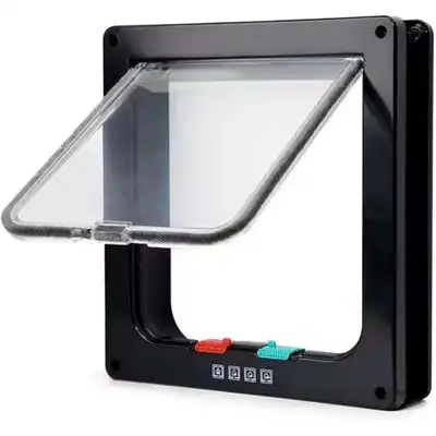 Pawffee Gatera con túnel, ventana y puerta, blanca M - 1 pieza - Pawffee - Comparador de precios