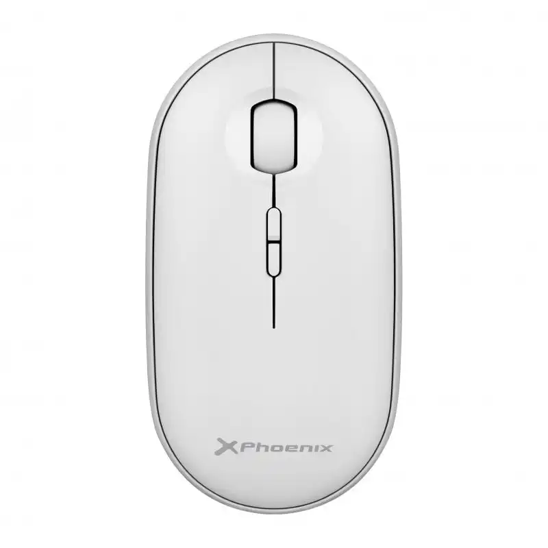 Phoenix Rebble Ratón Óptico Inalámbrico 1600 DPI Blanco
