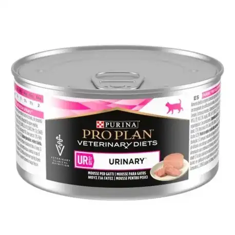Pro Plan Veterinary Diets UR Urinary Comida Húmeda Urinaria para Gatos en Mousse, 24 x 195 gr - Purina Veterinary Diets - Comparador de precios