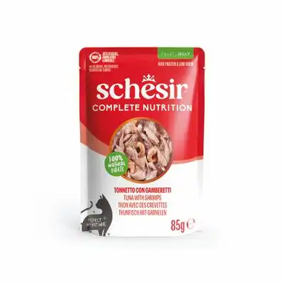 Schesir Complete Nutrition filete en gelatina 6 x 85 g - Atún con gambas - Schesir - Comparador de precios