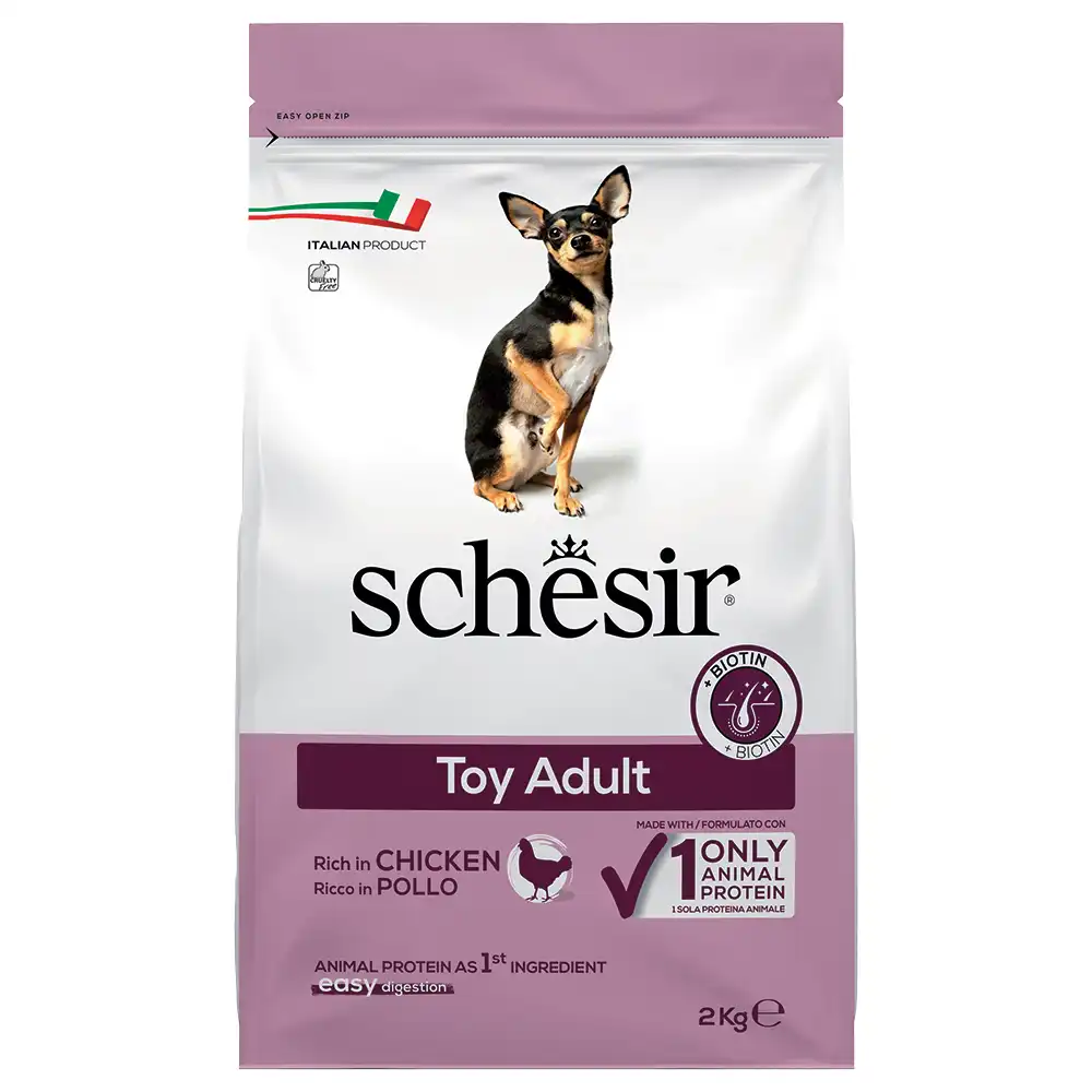 Schesir Mantenimiento Pollo Toy para perros 2 KG