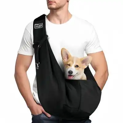 ZooVenture Bolsa de transporte ajustable para perros y gatos hasta 7,5 kg - Negro - Zooventure - Comparador de precios