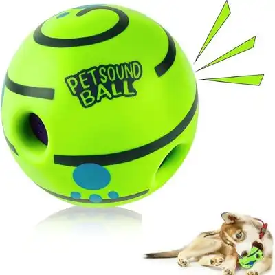 ZooVenture Pelota con diseño perro risueño - Vinilo, Pequeña/Mediana/Grande - Verde - Zooventure - Comparador de precios