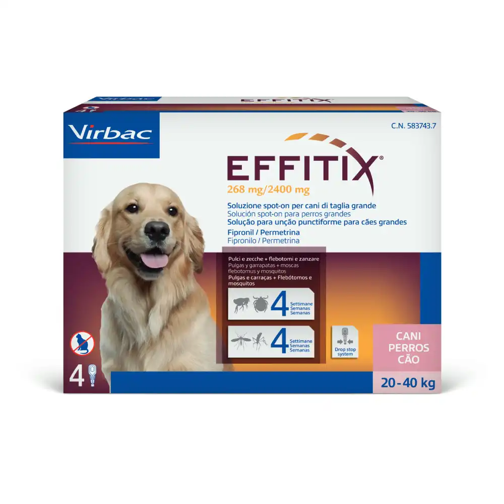 Effitix pipetas para perros grandes (20 - 40Kg)