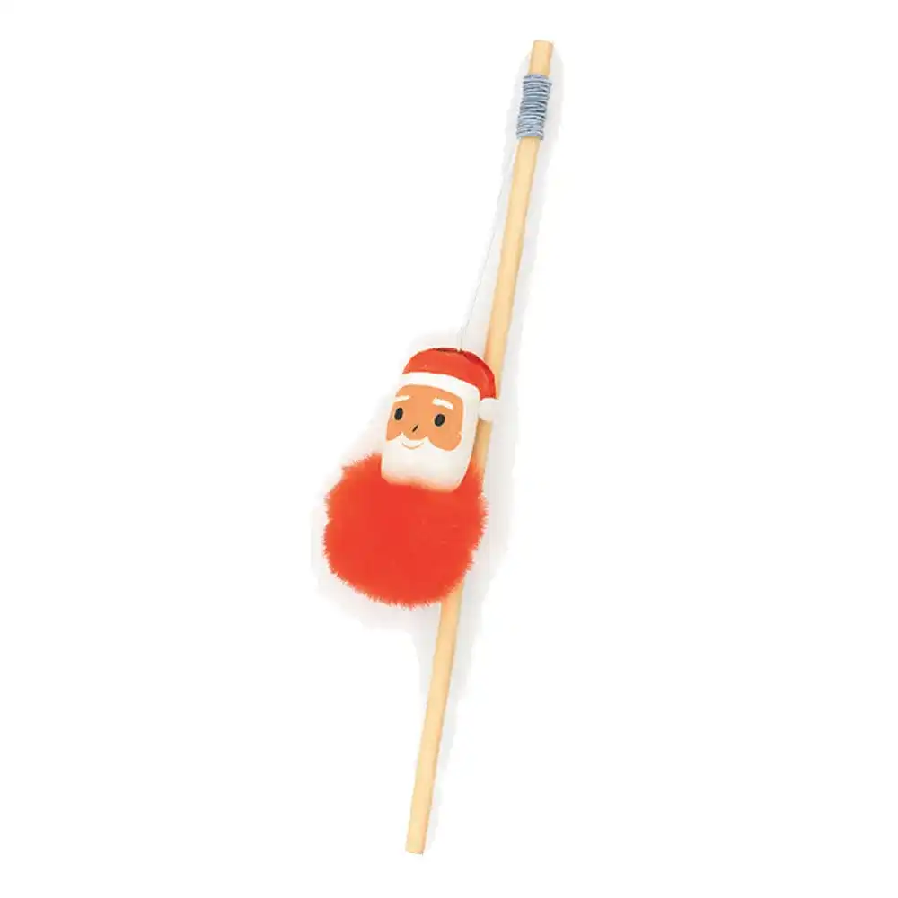 Caña con peluche de Papá Noel para gatos Bubimex - 40 cm - Bubimex - Comparador de precios