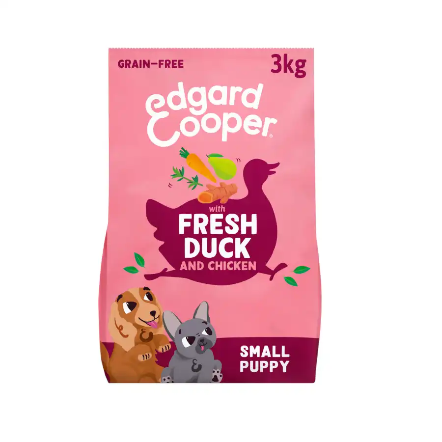 Edgard & Cooper Pienso Pato y Pollo para cachorros mini - 3 kg - Edgard & Cooper - Comparador de precios