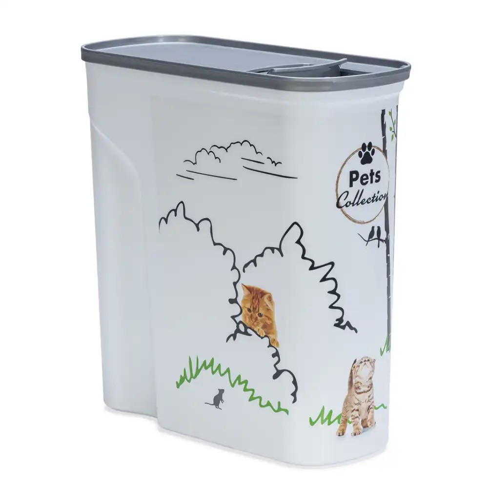 Envase para pienso Curver para gatos - Diseño de jardín: hasta 2,5 kg de pienso (6 litros) - Curver - Comparador de precios