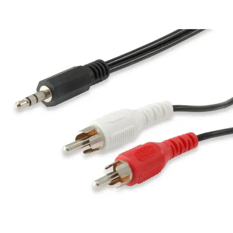 Equip Cable Audio Mini Jack 3.5mm Macho a 2 RCA Macho 2.5m