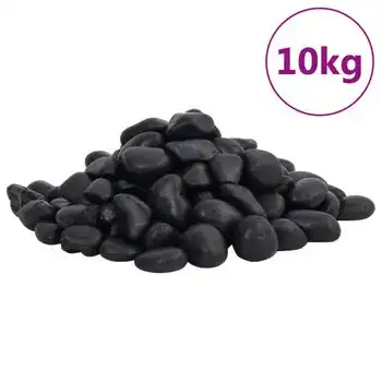 Guijarros Pulidos Negros 10 Kg 2-5 Cm Vidaxl - VIDAXL - Comparador de precios