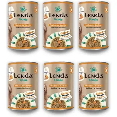 Lenda Foodie Meloso de Lechón para Perros - 6 x 380 g - Lenda - Comparador de precios