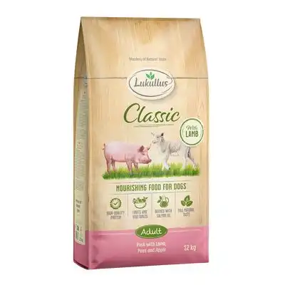 Lukullus pienso para perros - Pack Ahorro - Classic cerdo y cordero, sin cereales - Nueva receta (2 x 12 kg) - Lukullus - Comparador de precios