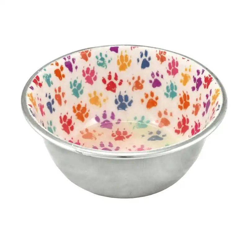 Nayeco Comedero  Inoxidable  Huella Multicolor 950 ml - Nayeco - Comparador de precios