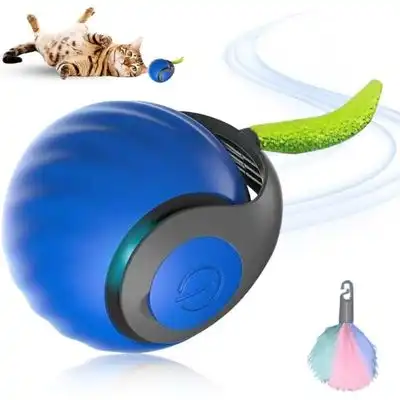 Pawffee Pelota 5cm para gatos con cola de peluche, juguete interior azul - 1 pieza - Pawffee - Comparador de precios