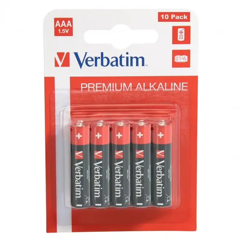 Verbatim Pack 10 Pilas Alcalinas AAA LR03