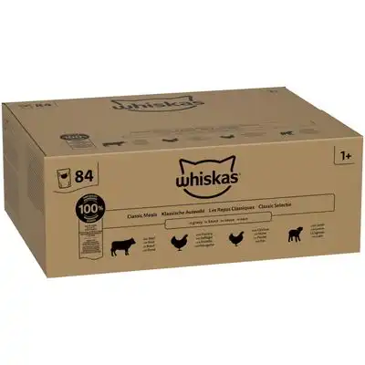 Whiskas 1+ Adult bolsitas 84 x 85 g - Menús clásicos en salsa - Whiskas - Comparador de precios