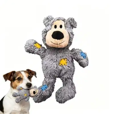 ZooVenture Perro oso de peluche - Cuerda, sonidos, mimos - Gris-XS - Zooventure - Comparador de precios