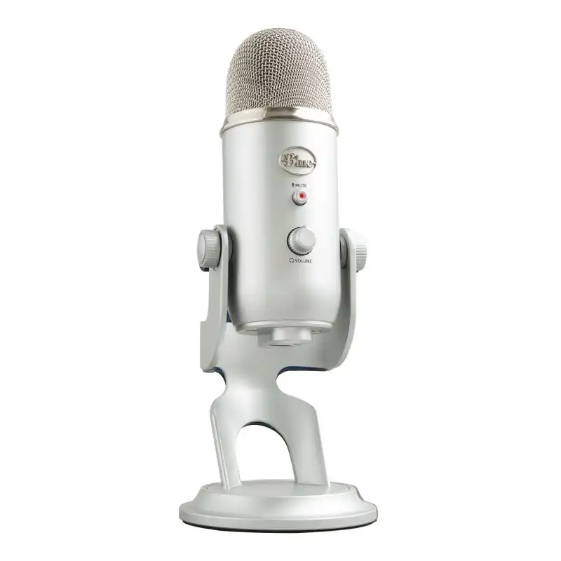 Blue Microphones Yeti Micrófono USB Plata para Grabación y Transmisión en PC