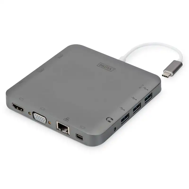 Digitus Dock Station USB-C 11x Puertos Gris