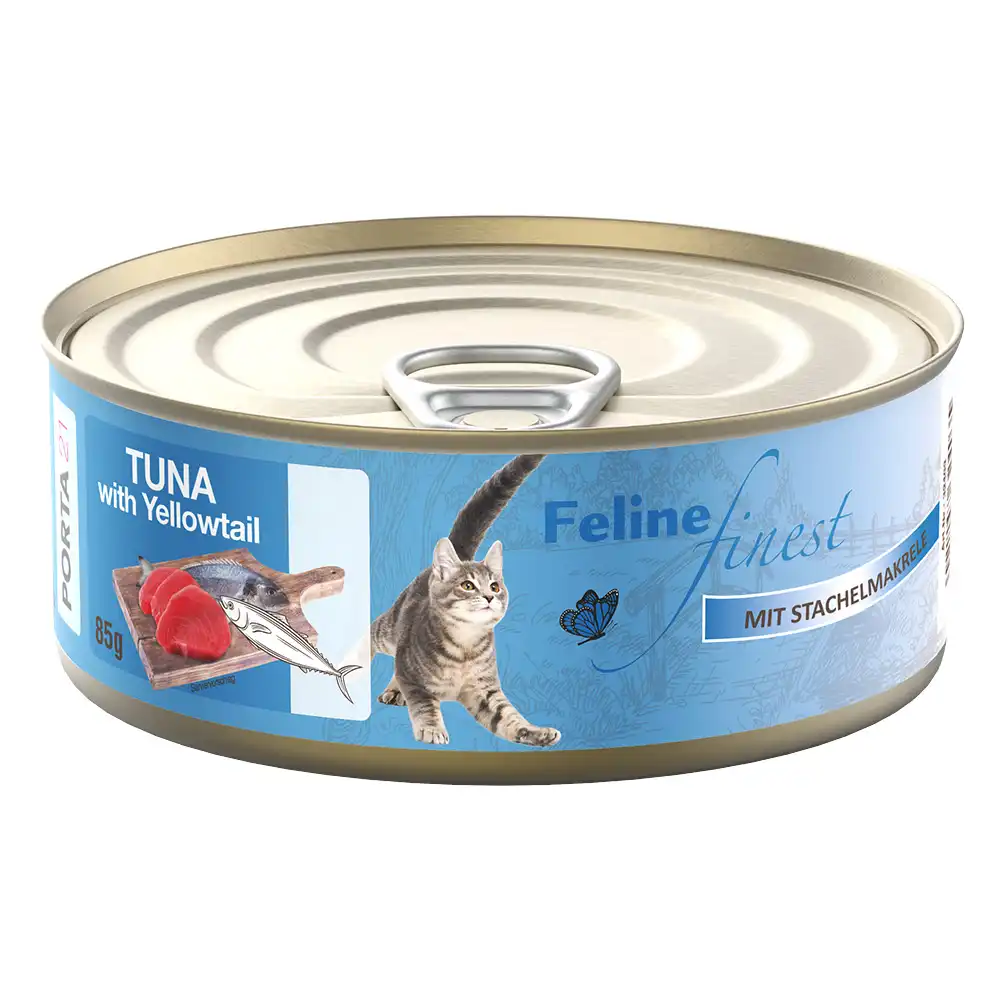 Feline Finest 6 x 85 g comida húmeda para gatos - Atún con caballa - Porta 21 - Comparador de precios