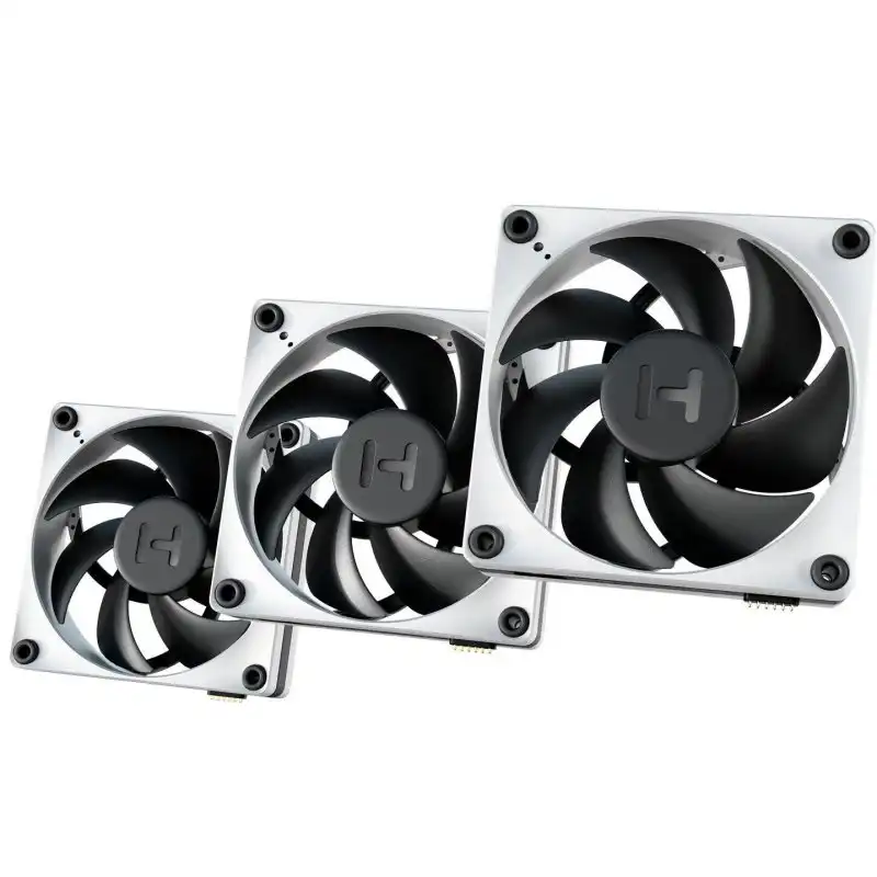 Hyte THICC FP12 Pack 3 Ventiladores Suplementarios 120mm Blancos