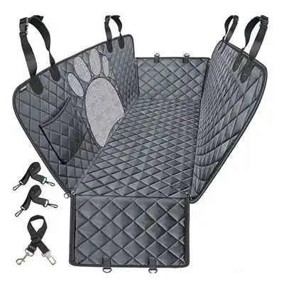 IntiMeg Funda para asiento de coche para perros - Gris oscuro - IntiMeg - Comparador de precios