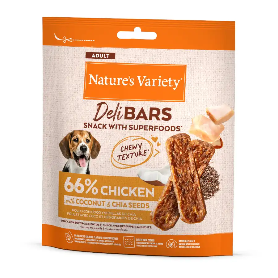 Nature's Variety DeliBars Barritas Pollo snacks para perros - 70 g - Natures Variety - Comparador de precios