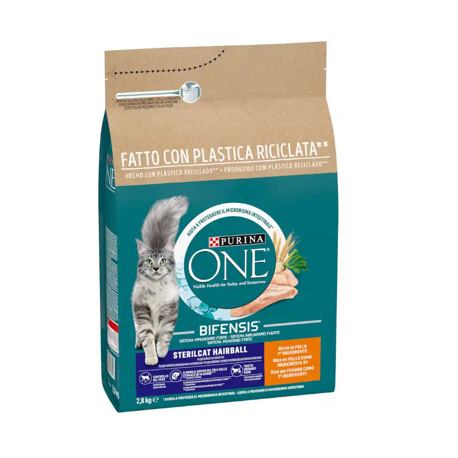 One Sterilcat Hairball Pollo pienso para gatos - Purina One - Comparador de precios
