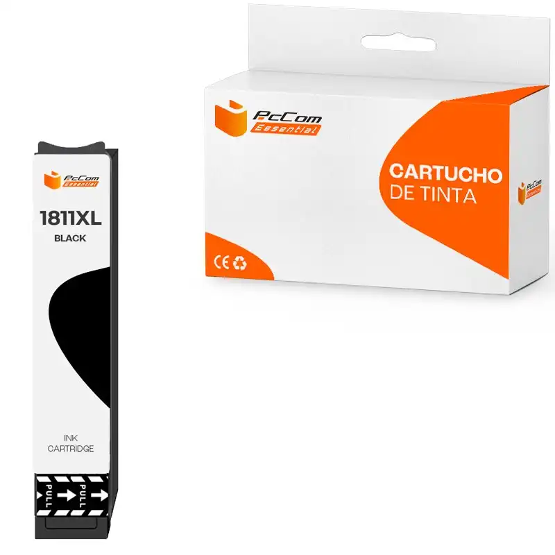 Pccom Essential Cartucho Tinta Compatible Epson T1811/T1801/18XL Negro