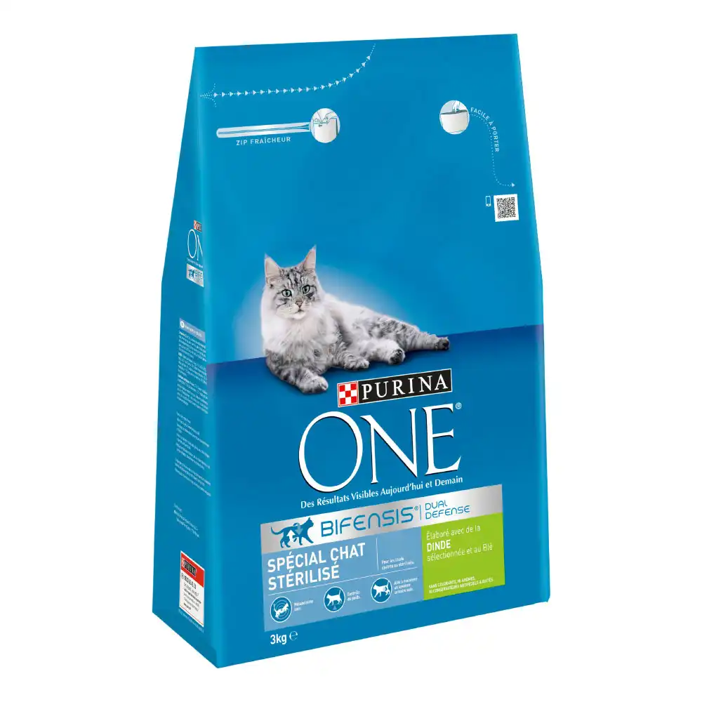 PURINA ONE Sterilcat Gatos esterilizados pavo - 3 kg