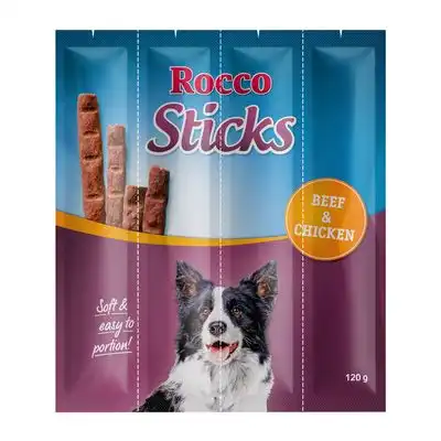 Rocco Sticks - Vacuno y pollo (120 g) - Rocco - Comparador de precios