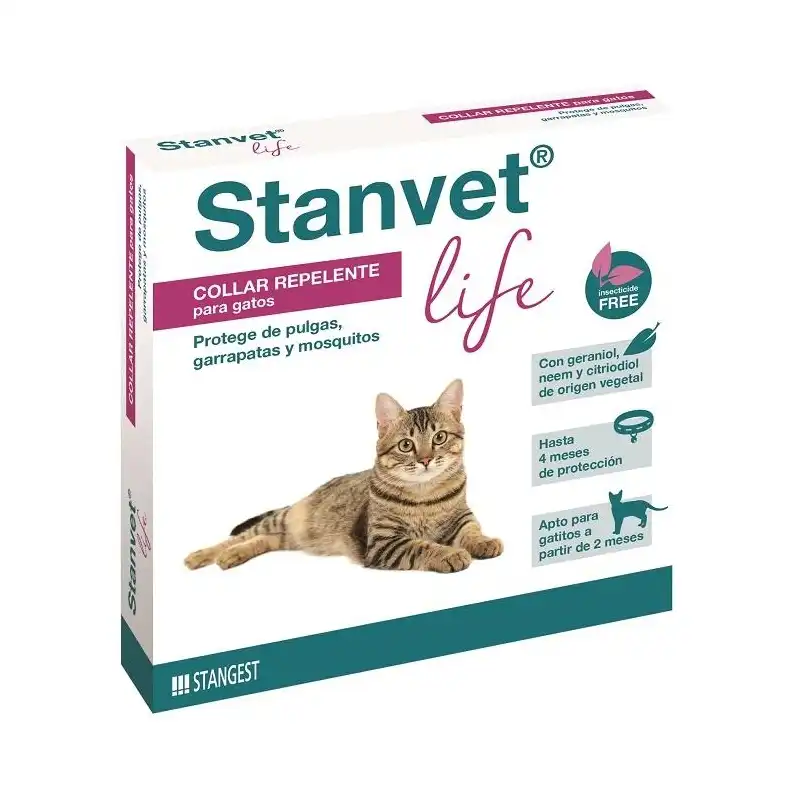 Stangest Collar Stanvet Life Gatos, Unidades 1 Unidad. - Stangest - Comparador de precios