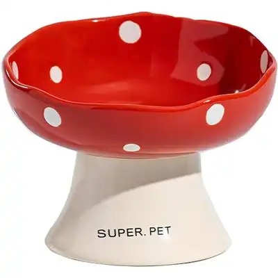 UAMLY Cuencos de cerámica elevados para gatos - rojo - Uamly - Comparador de precios