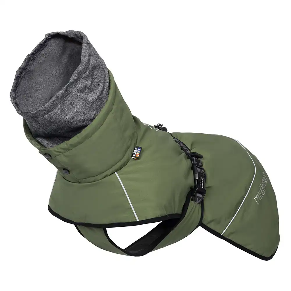 Abrigo acolchado Rukka® Warmup verde oliva para perros - 65 cm aprox. de longitud dorsal