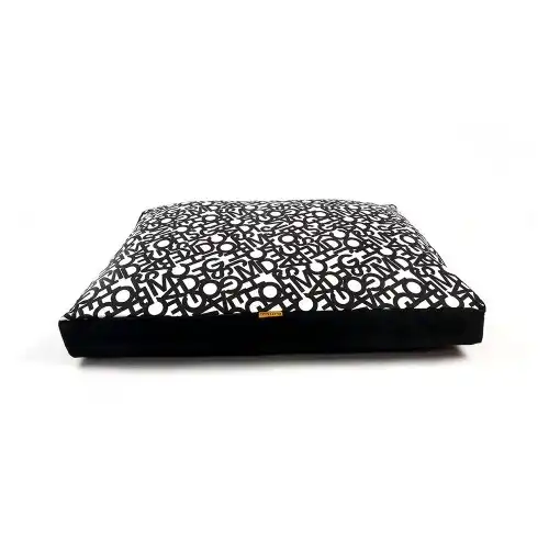 Cama para perros Abecedario colchón antiácaros negra - Thepetlover - Comparador de precios