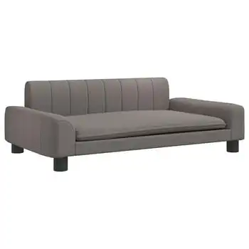 Cama Para Perros De Tela Gris Taupe 90x53x30 Cm Vidaxl