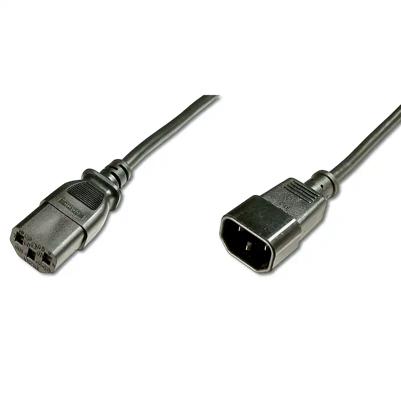 Digitus Cable de Alimentación C13/C14 1,2m Negro