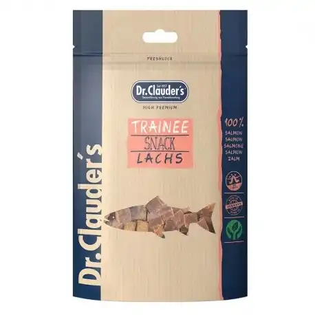 Dr Clauders Trainee Lachs Snack Para Perros con Salmón, 1 x 80 gr - Dr. Clauders - Comparador de precios