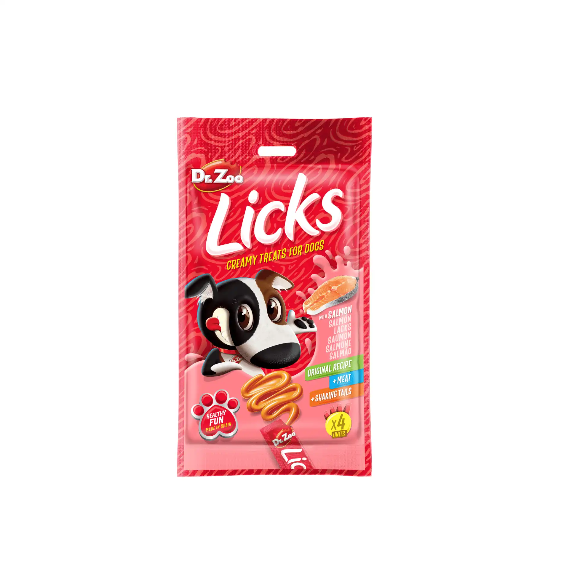 Dr Zoo Licks Snack Líquido De Salmón Para Perros Pack Ahorro 12x4x15 Gr - Dr.Zoo - Comparador de precios